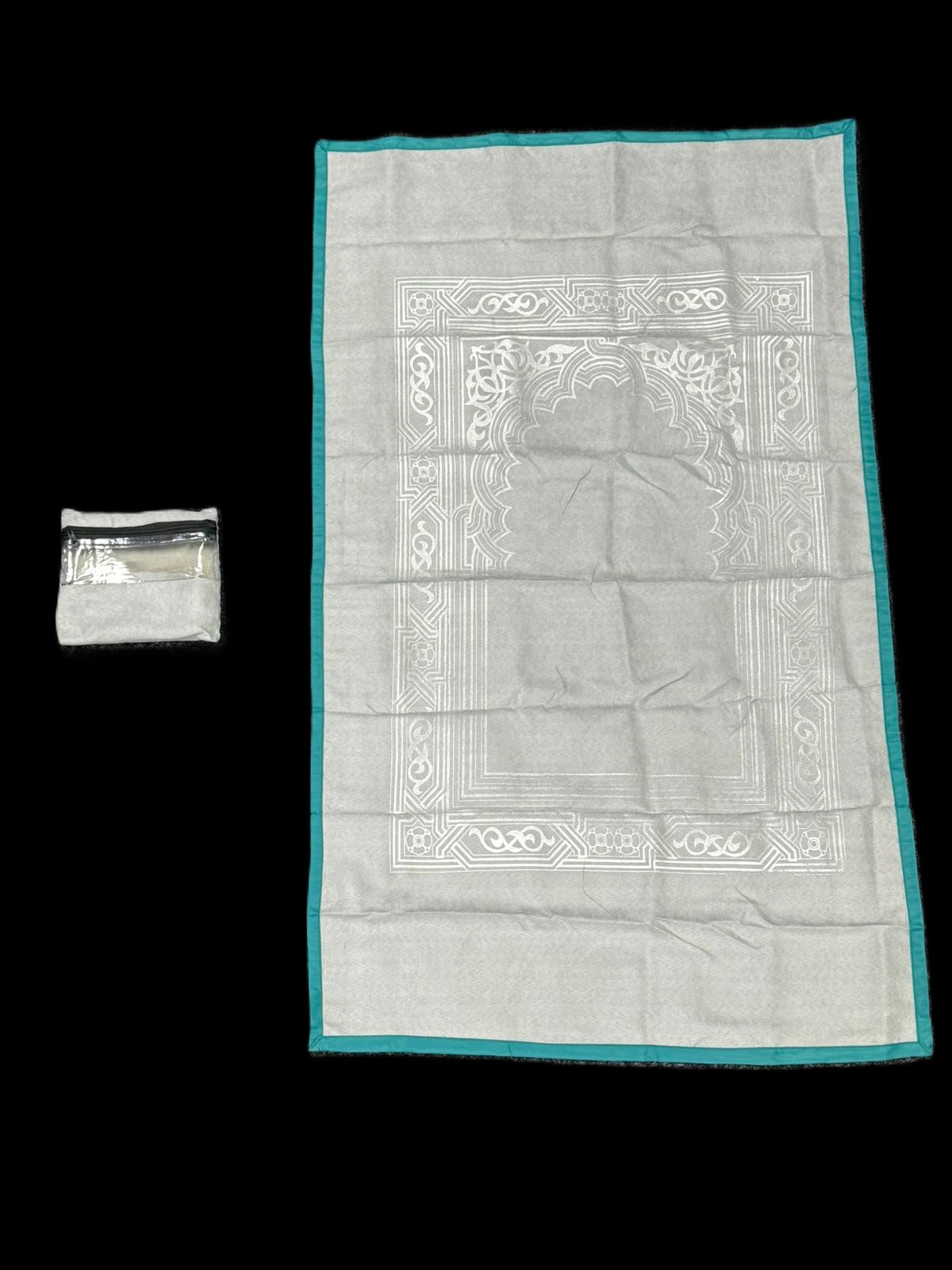 Travel Prayer Mat With Matching Carry Bag – Lightweight Islamic Rug Sajjada Sajada Musalla Janamaz