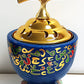 Luxury Arabic Calligraphy Incense & Oud Burner – Blue & Gold