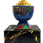 Luxury Arabic Calligraphy Incense & Oud Burner – Blue & Gold