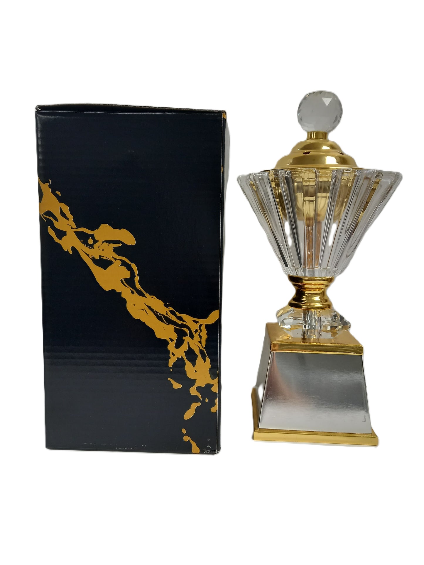 Luxury crystal & gold oud / incense burner