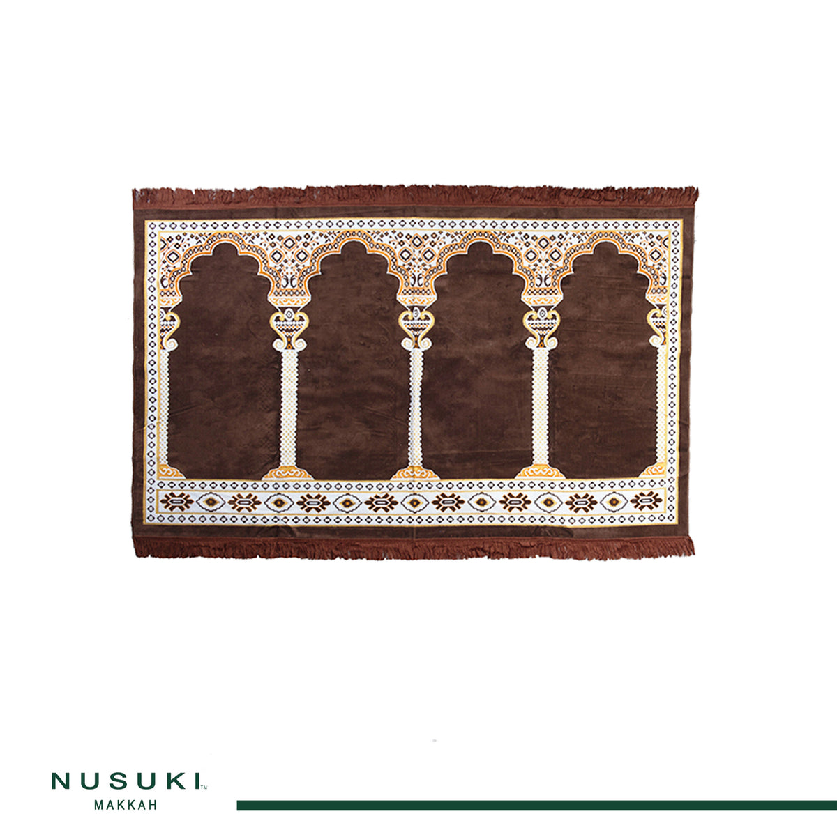 Musalla Rugs Musalla 2 Brown - Budget Islamic Rug for congregational prayer at home ...