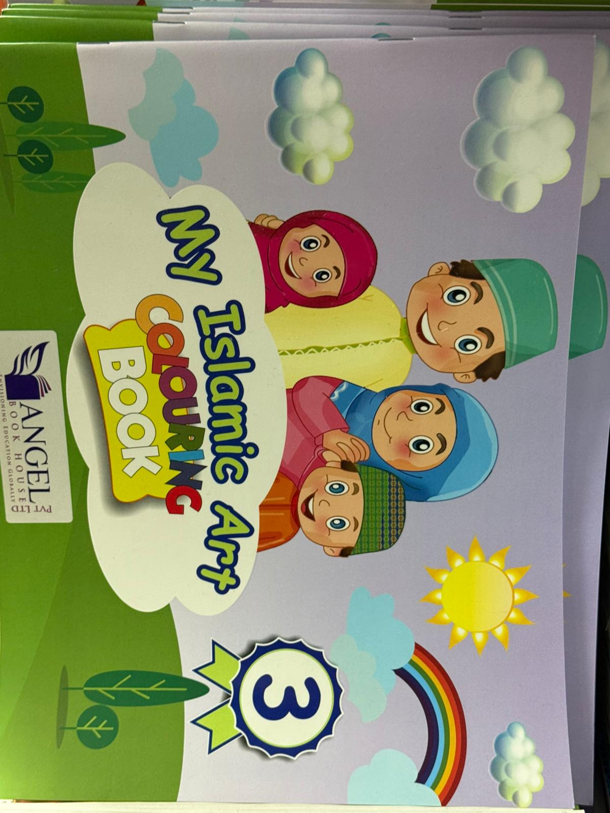 My Islamic Art Colouring Book for Kids - Arabic Alphabet & Vocabulary Activity