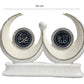 Islamic decorative model Allah Muhammad names in dual crescent design