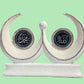 Islamic decorative model Allah Muhammad names in dual crescent design