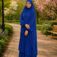 Premium Free Size 2 Piece Jilbab Set | Modest Muslim Khimar & Skirt with Side Pocket