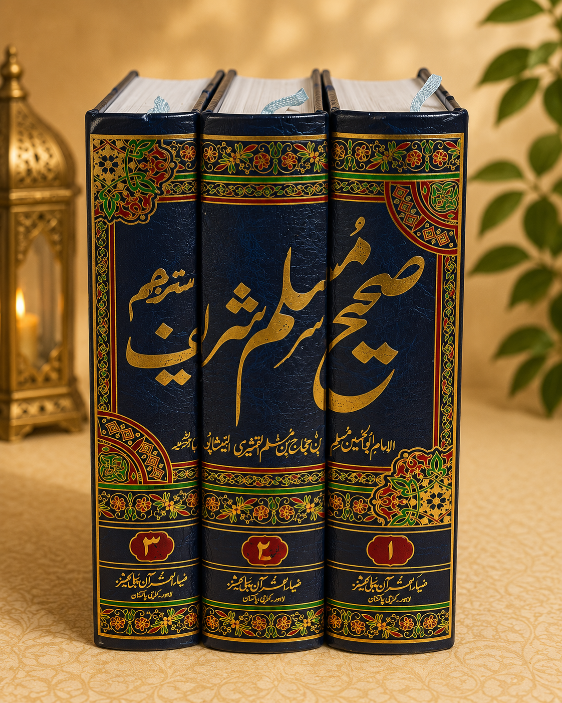 Sahih Muslim Sharif Complete 3 Volume Urdu Set Hardcover Islamic Hadith Books