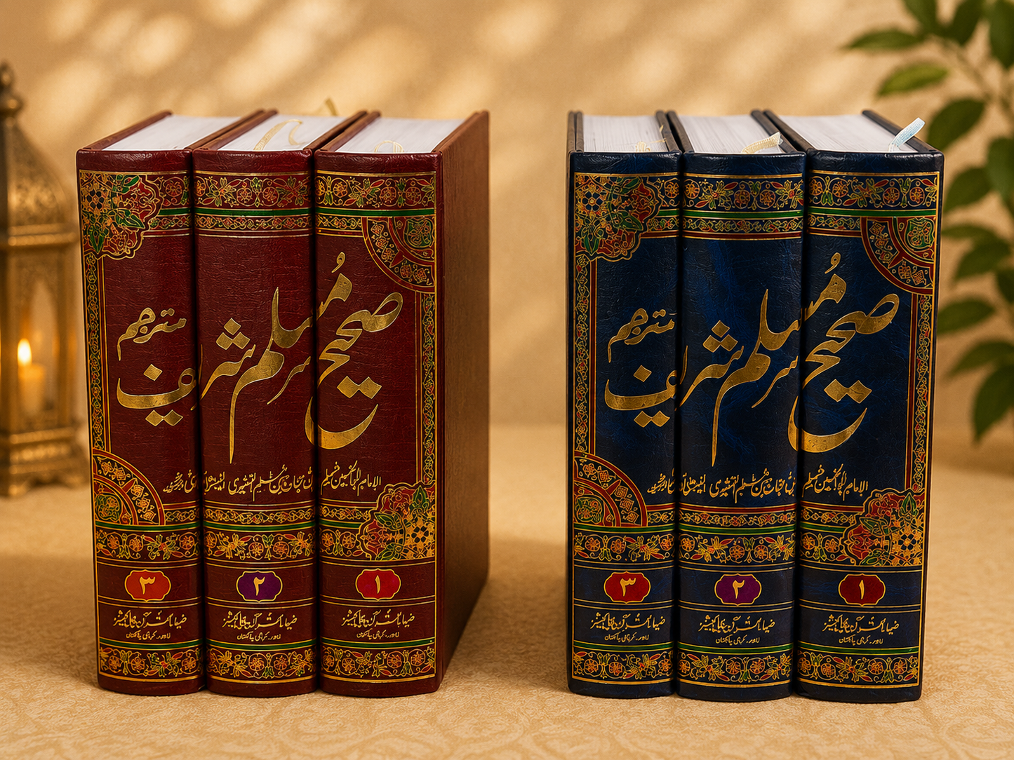 Sahih Muslim Sharif Complete 3 Volume Urdu Set Hardcover Islamic Hadith Books
