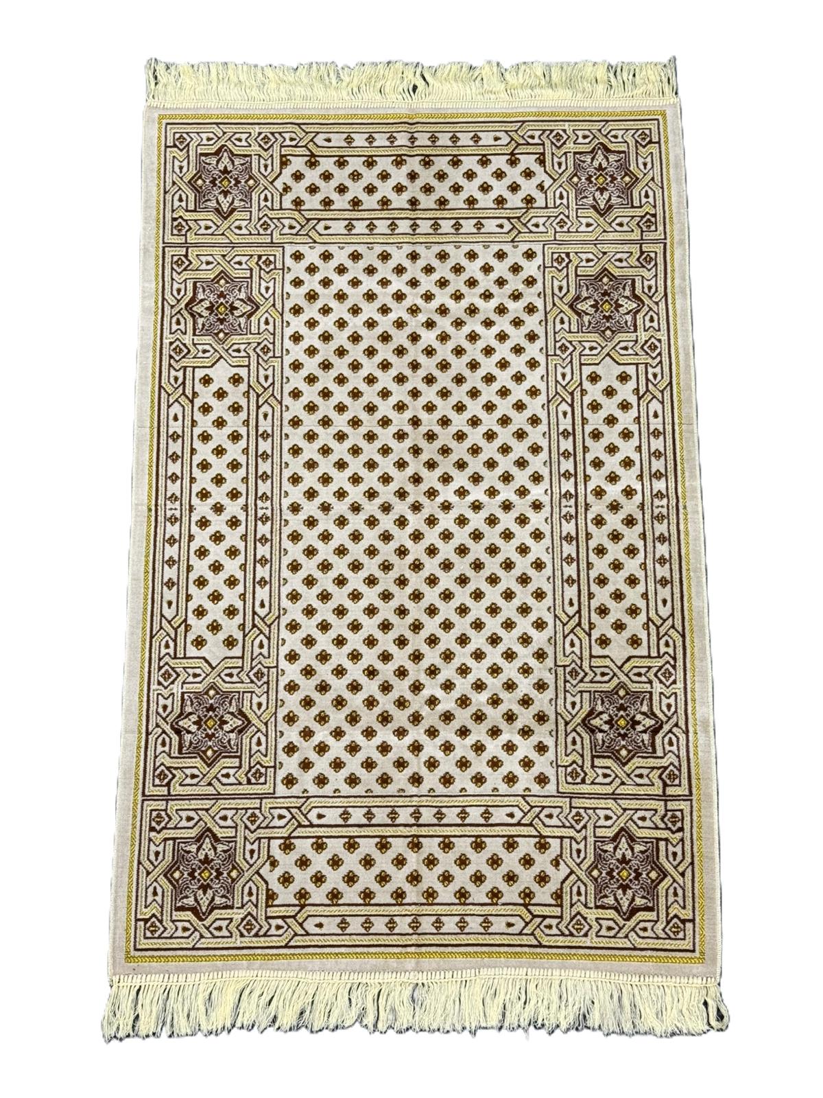 Minwal Salsabil Lattice Prayer Mat XX Large - Hygienic Pouch Packed - Wide Islamic Rug Sajjada Sajada Musalla Janamaz