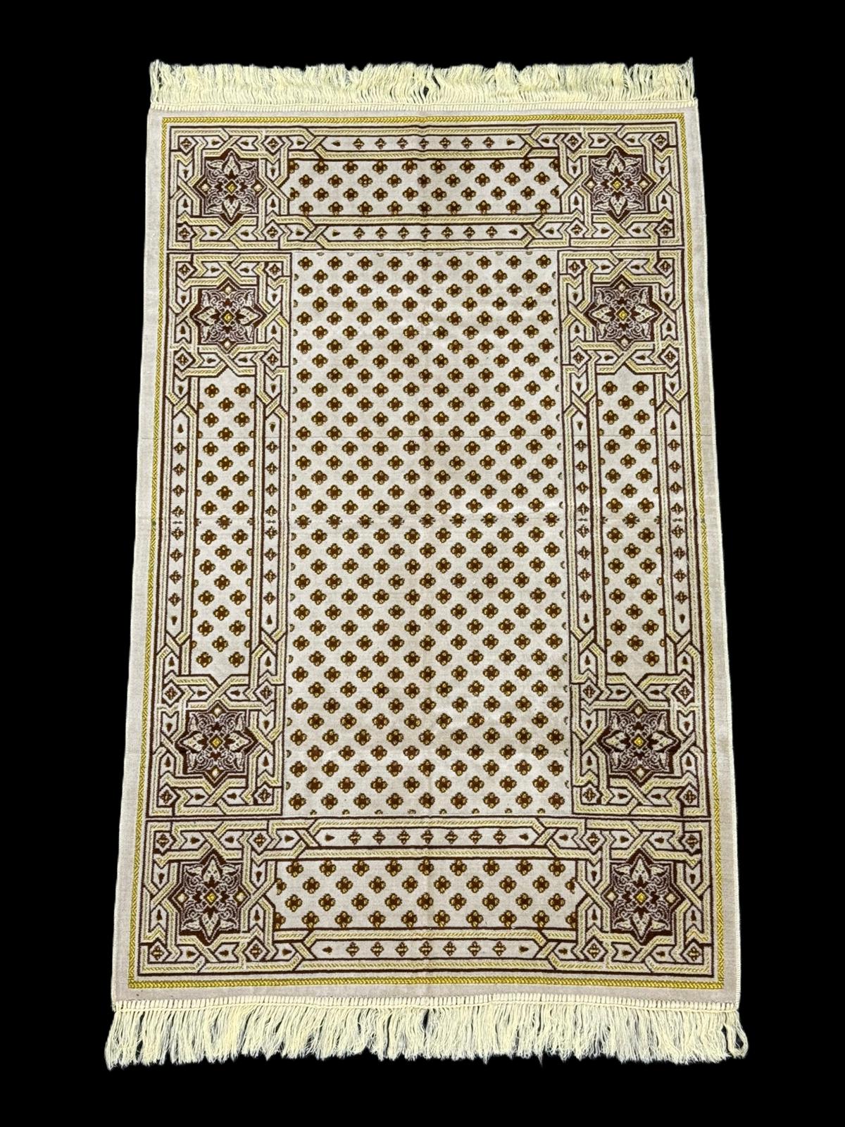 Minwal Salsabil Lattice Prayer Mat XX Large - Hygienic Pouch Packed - Wide Islamic Rug Sajjada Sajada Musalla Janamaz