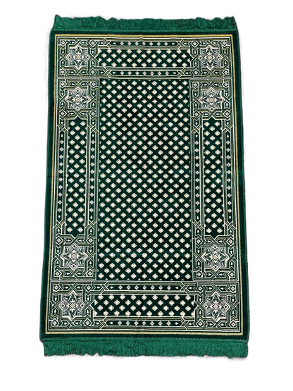 Minwal Salsabil Lattice Prayer Mat XX Large - Hygienic Pouch Packed - Wide Islamic Rug Sajjada Sajada Musalla Janamaz