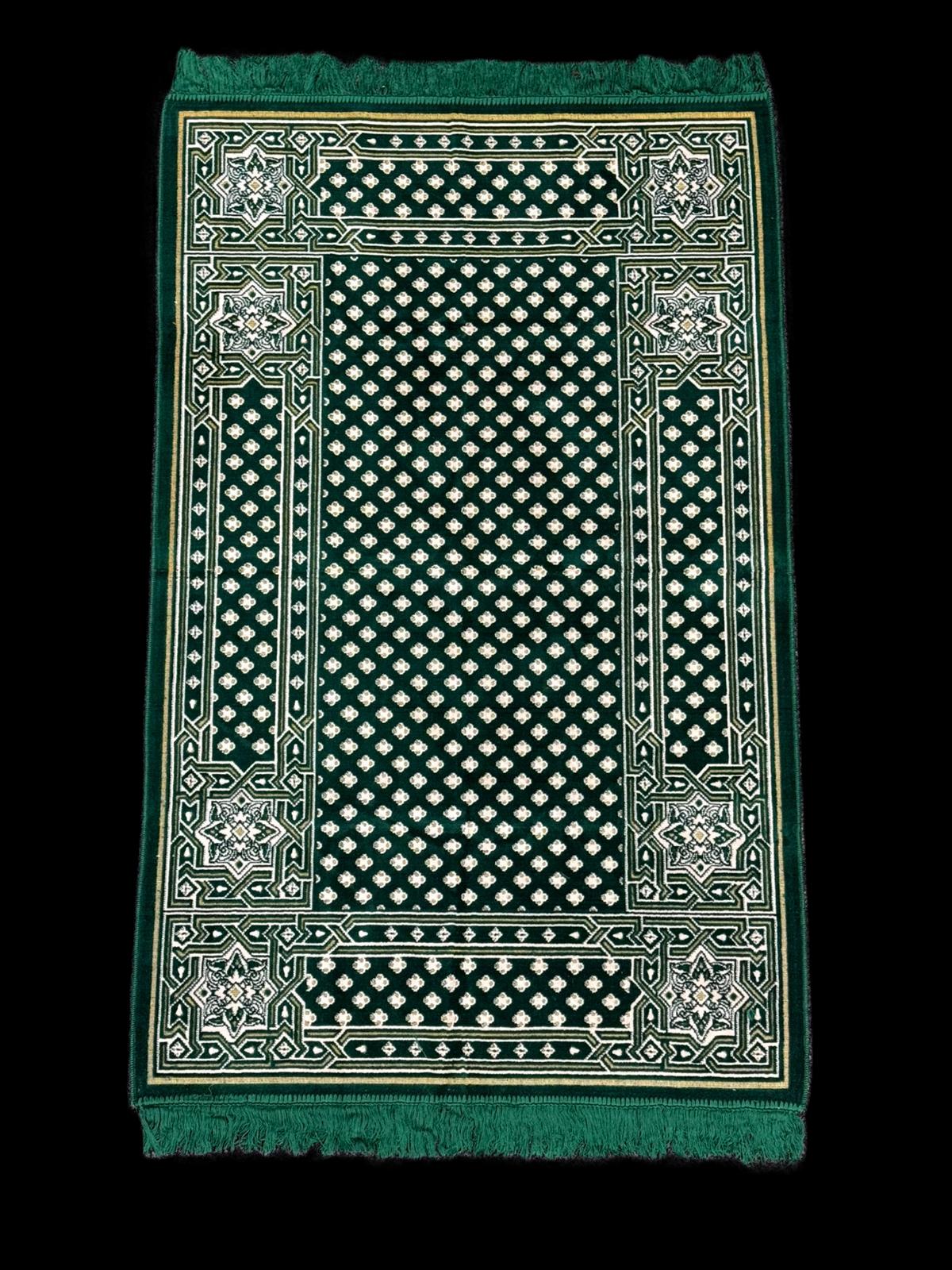 Minwal Salsabil Lattice Prayer Mat XX Large - Hygienic Pouch Packed - Wide Islamic Rug Sajjada Sajada Musalla Janamaz
