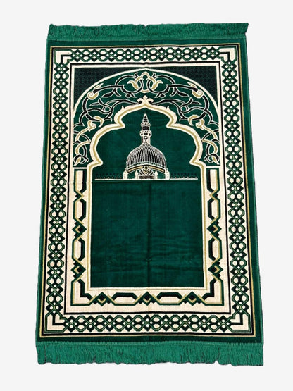 Minwal Salsabil Taiba Prayer Mat X Large - Hygienic Pouch Packed