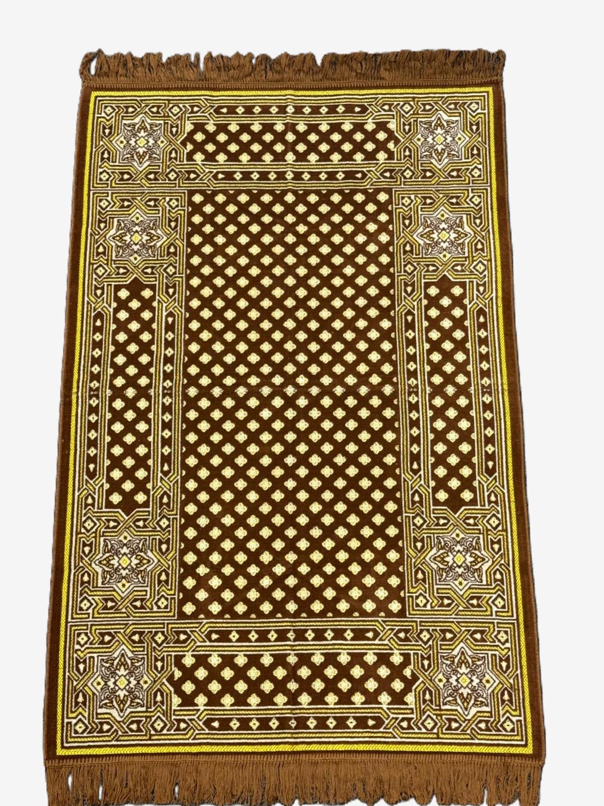 Minwal Salsabil Lattice Prayer Mat XX Large - Hygienic Pouch Packed - Wide Islamic Rug Sajjada Sajada Musalla Janamaz
