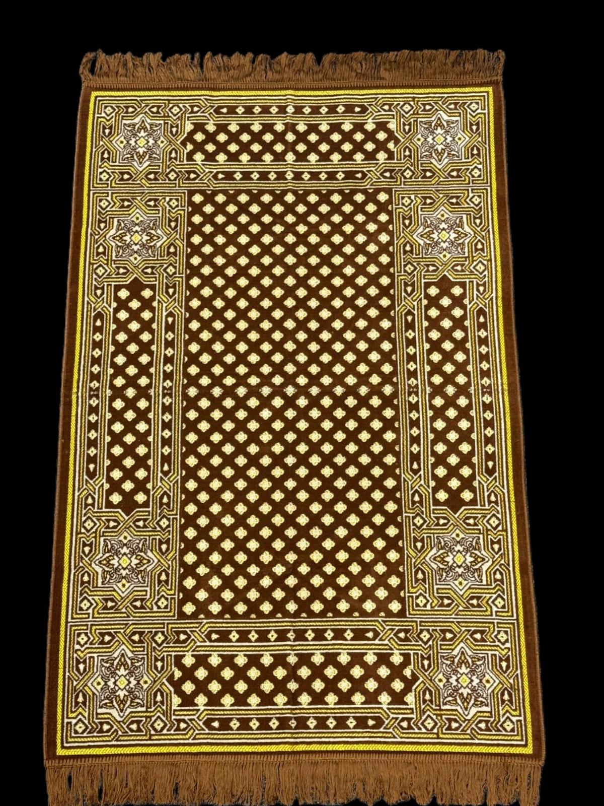 Minwal Salsabil Lattice Prayer Mat XX Large - Hygienic Pouch Packed - Wide Islamic Rug Sajjada Sajada Musalla Janamaz