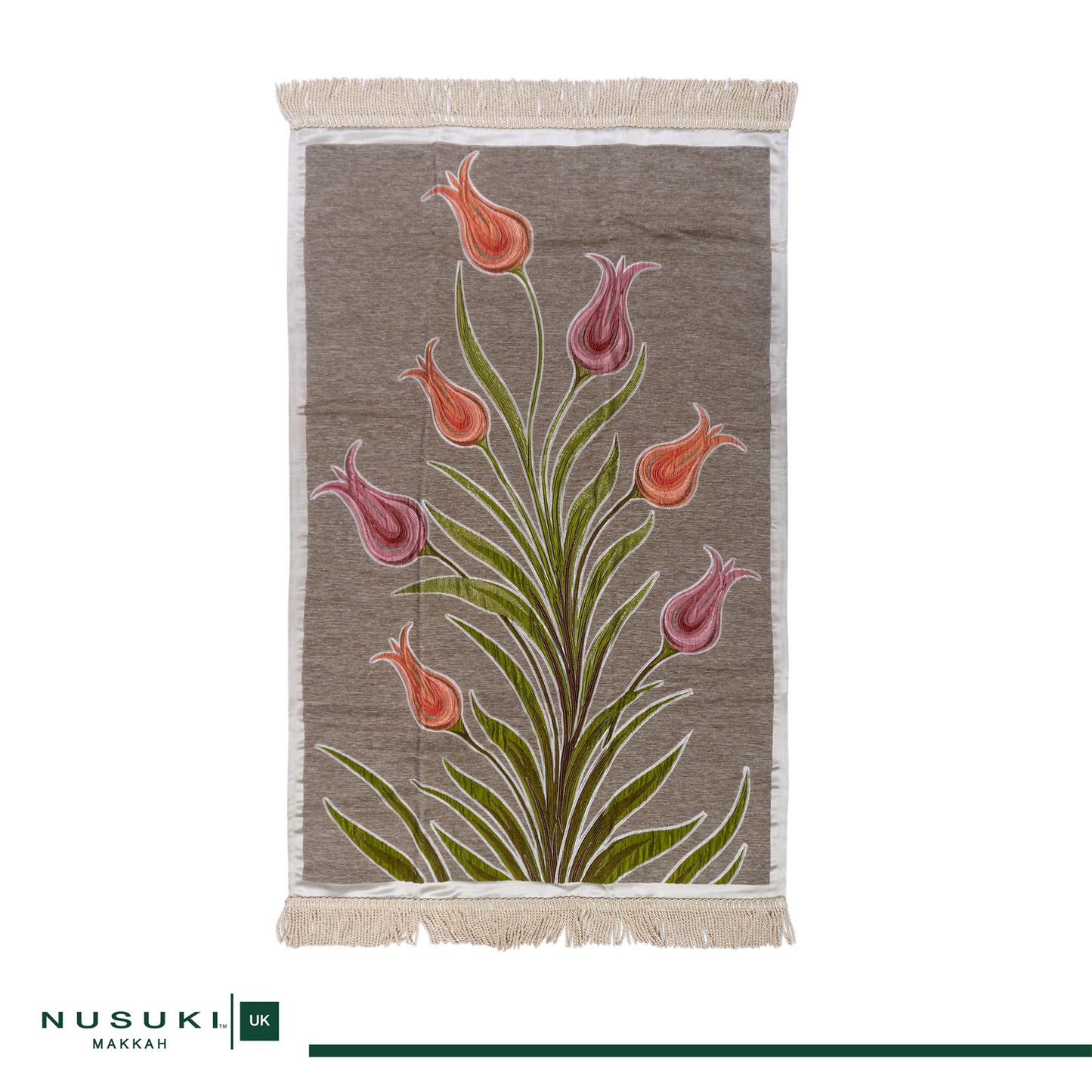 Floral Embroidery Prayer Mat