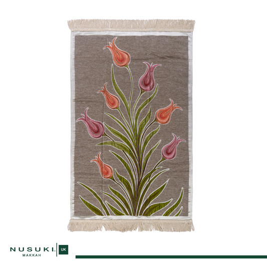 Floral Embroidery Prayer Mat