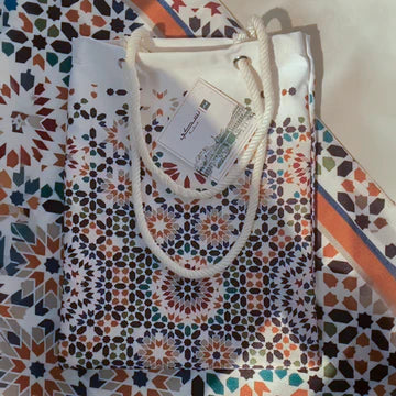 Arabesque Padded Prayer Mat with HandBag
