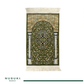 Rawdat Al Zahideen Prayer Mat Green with Handbag