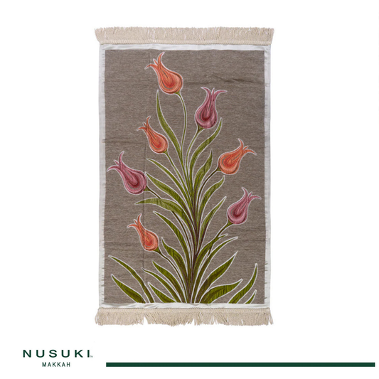 Floral Embroidery Prayer Mat