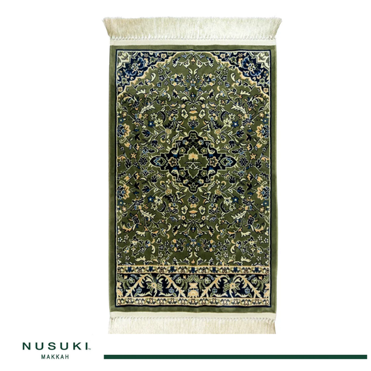 Rawdat Al-Haramain Premium Prayer Mat with Handbag