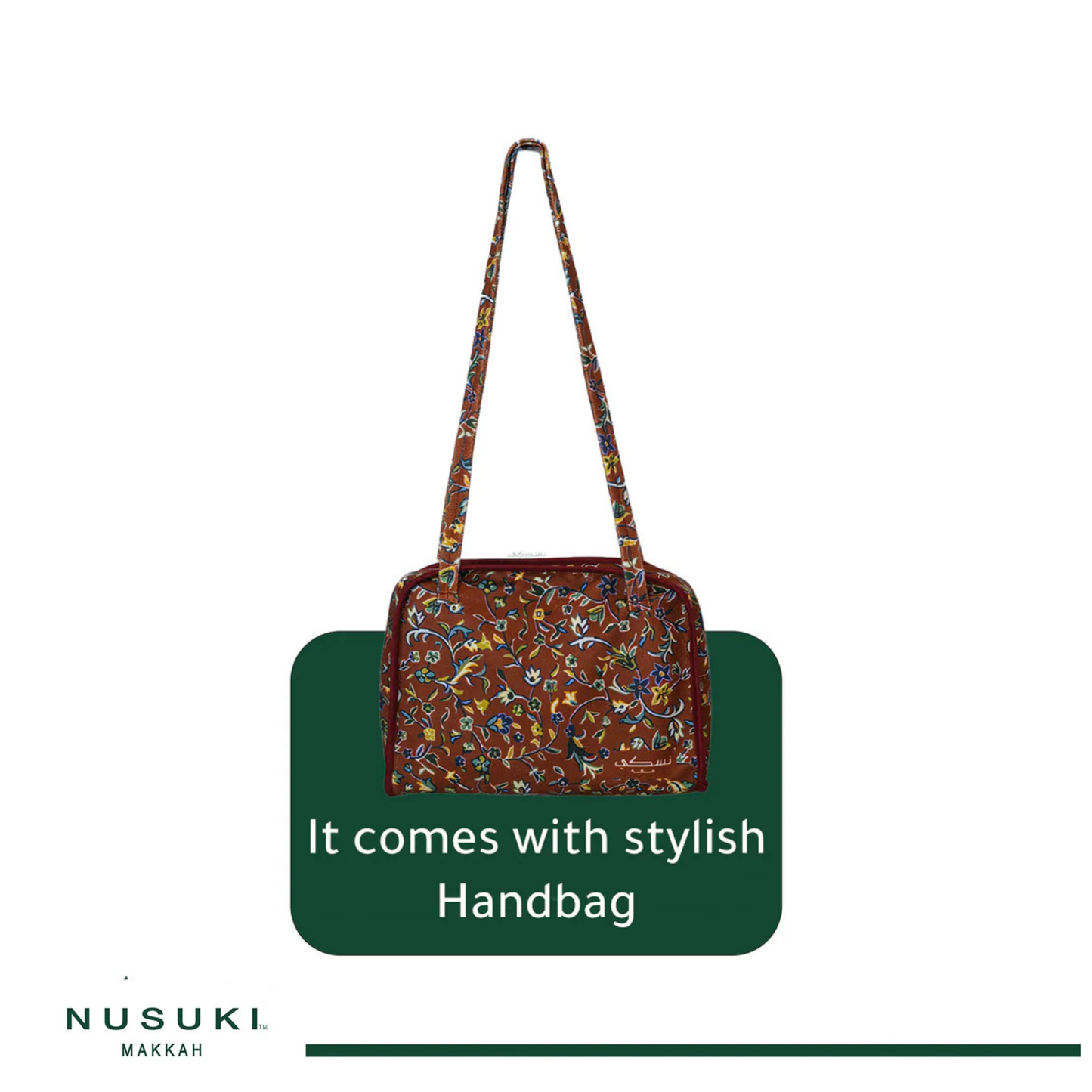 Al Rawda Modern Prayer mat With Handbag