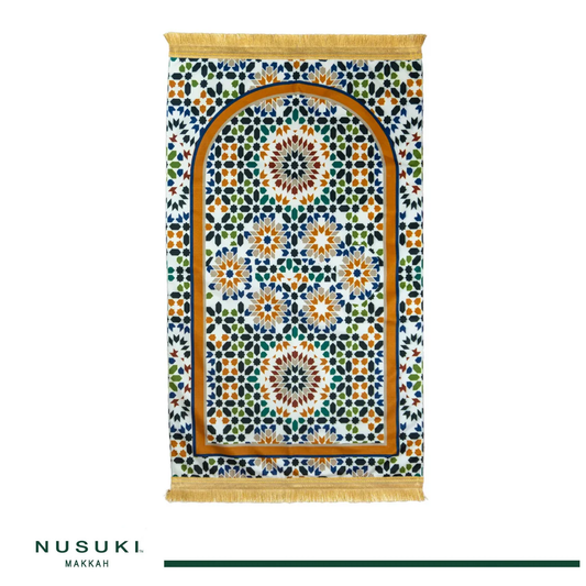 Arabesque Padded Prayer Mat with HandBag