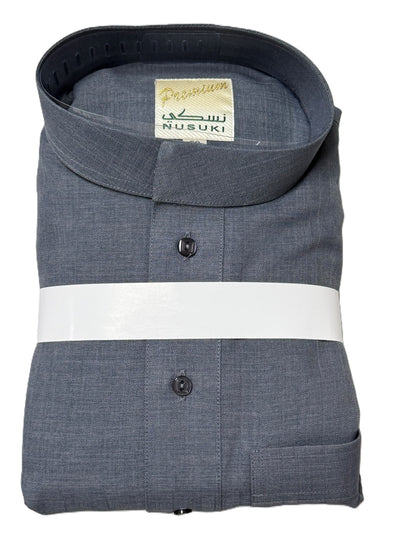 Nusuki Winter Thobe - Blue-grey