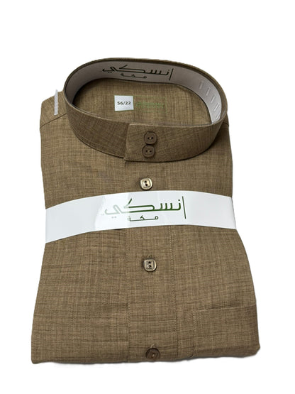 Nusuki Winter Thobe - Sand Brown