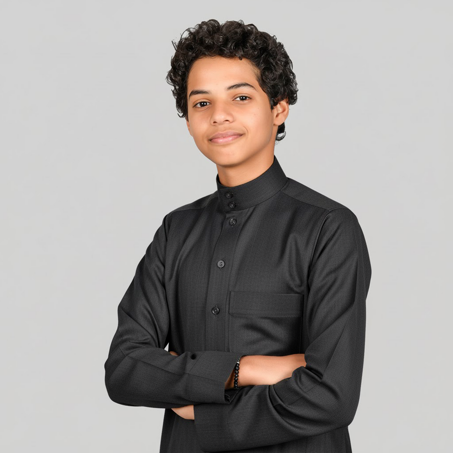 Kids Winter Thobe - Black