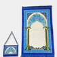 Classic Travel Prayer Mat with Carry Pouch D-1  - Lightweight Foldable Islamic Rug Sajjada Sajada Musalla Janamaz