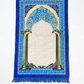 Classic Travel Prayer Mat with Carry Pouch D-1  - Lightweight Foldable Islamic Rug Sajjada Sajada Musalla Janamaz