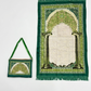 Classic Travel Prayer Mat with Carry Pouch D-1  - Lightweight Foldable Islamic Rug Sajjada Sajada Musalla Janamaz