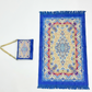Classic Travel Prayer Mat with Carry Pouch D-2  - Lightweight Foldable Islamic Rug Sajjada Sajada Musalla Janamaz