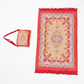 Classic Travel Prayer Mat with Carry Pouch D-2  - Lightweight Foldable Islamic Rug Sajjada Sajada Musalla Janamaz