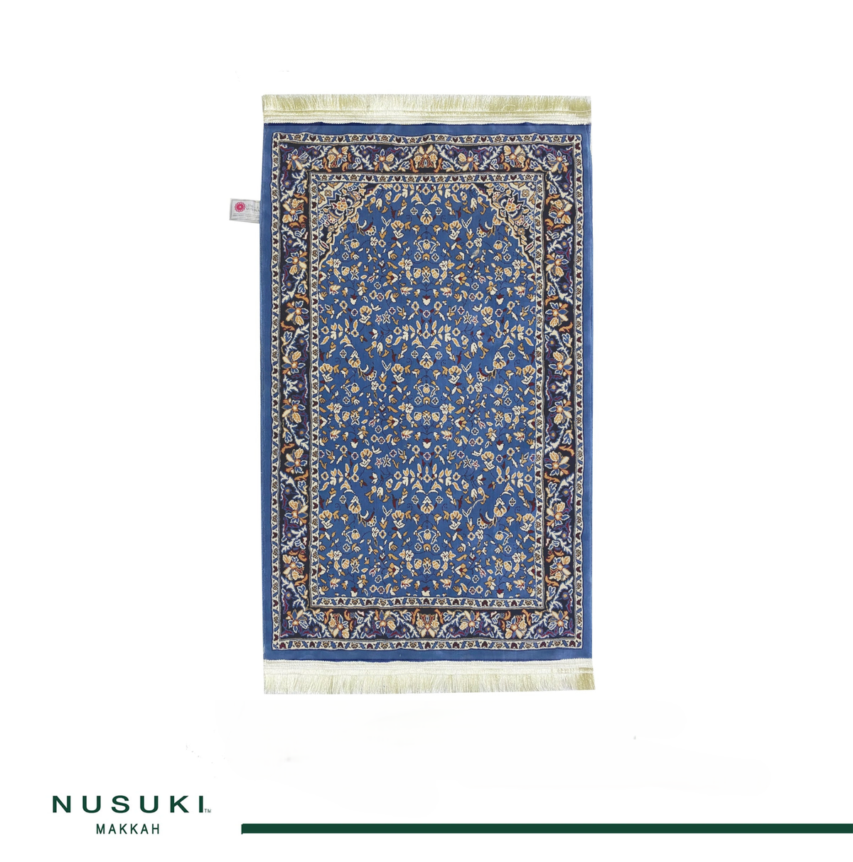 Al Haram Memory Foam Prayer Mat Blue
