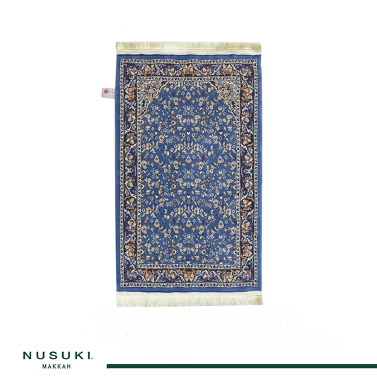 Al Haram Memory Foam Prayer Mat Blue