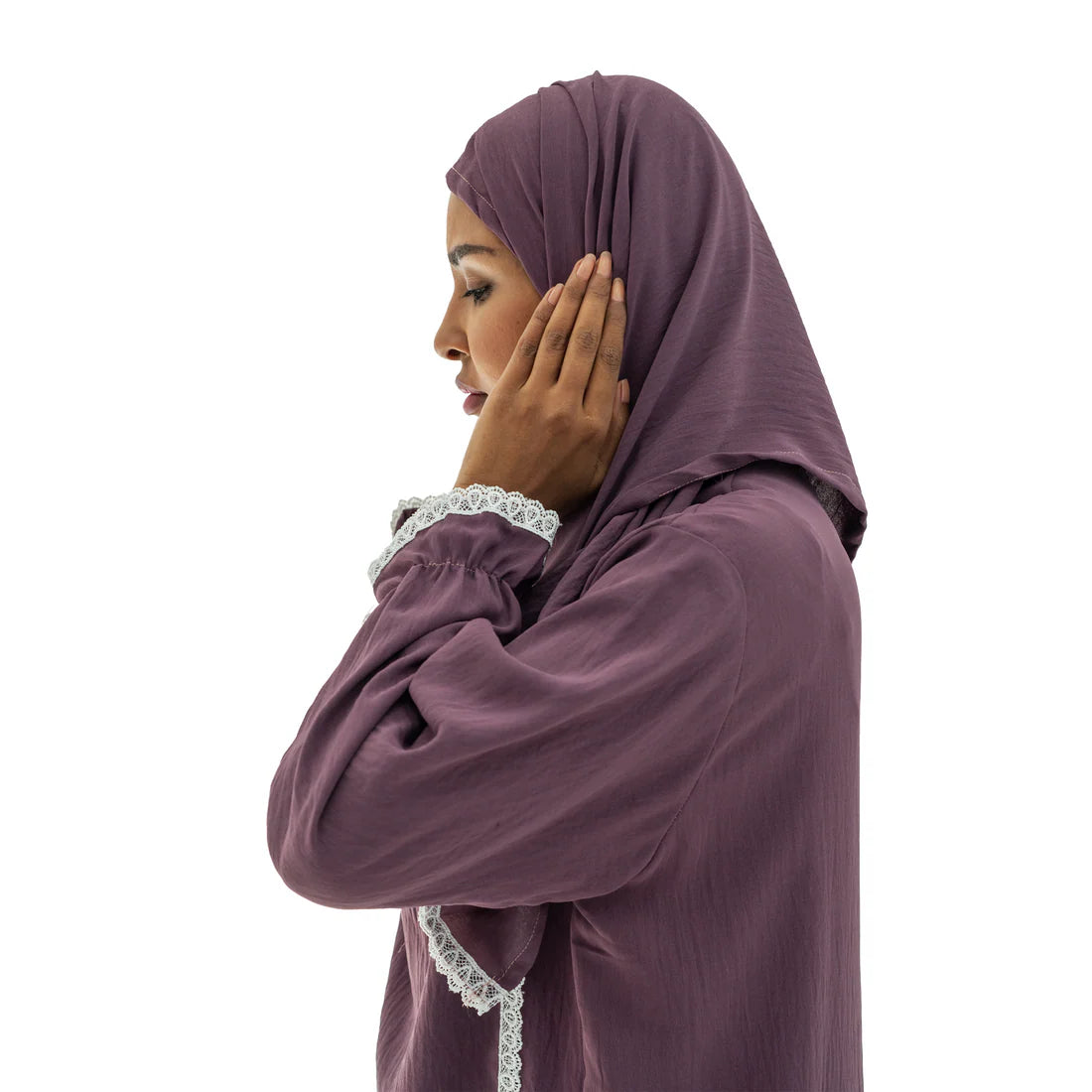 Open Prayer Dress Purple
