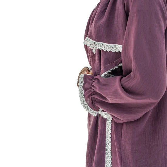 Open Prayer Dress Purple