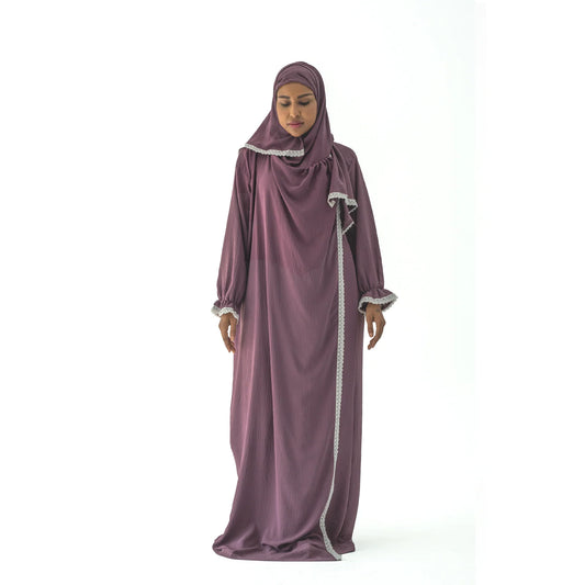 Open Prayer Dress Purple