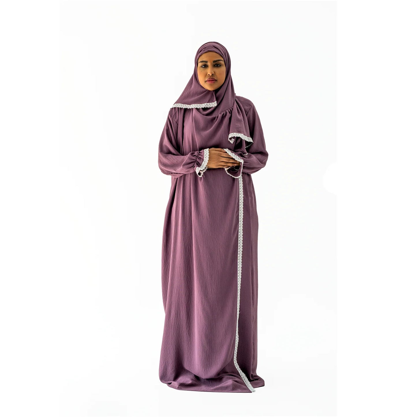 Open Prayer Dress Purple