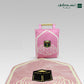 Alkabah Modern Padded Prayer Mat arched Pink with Handbag
