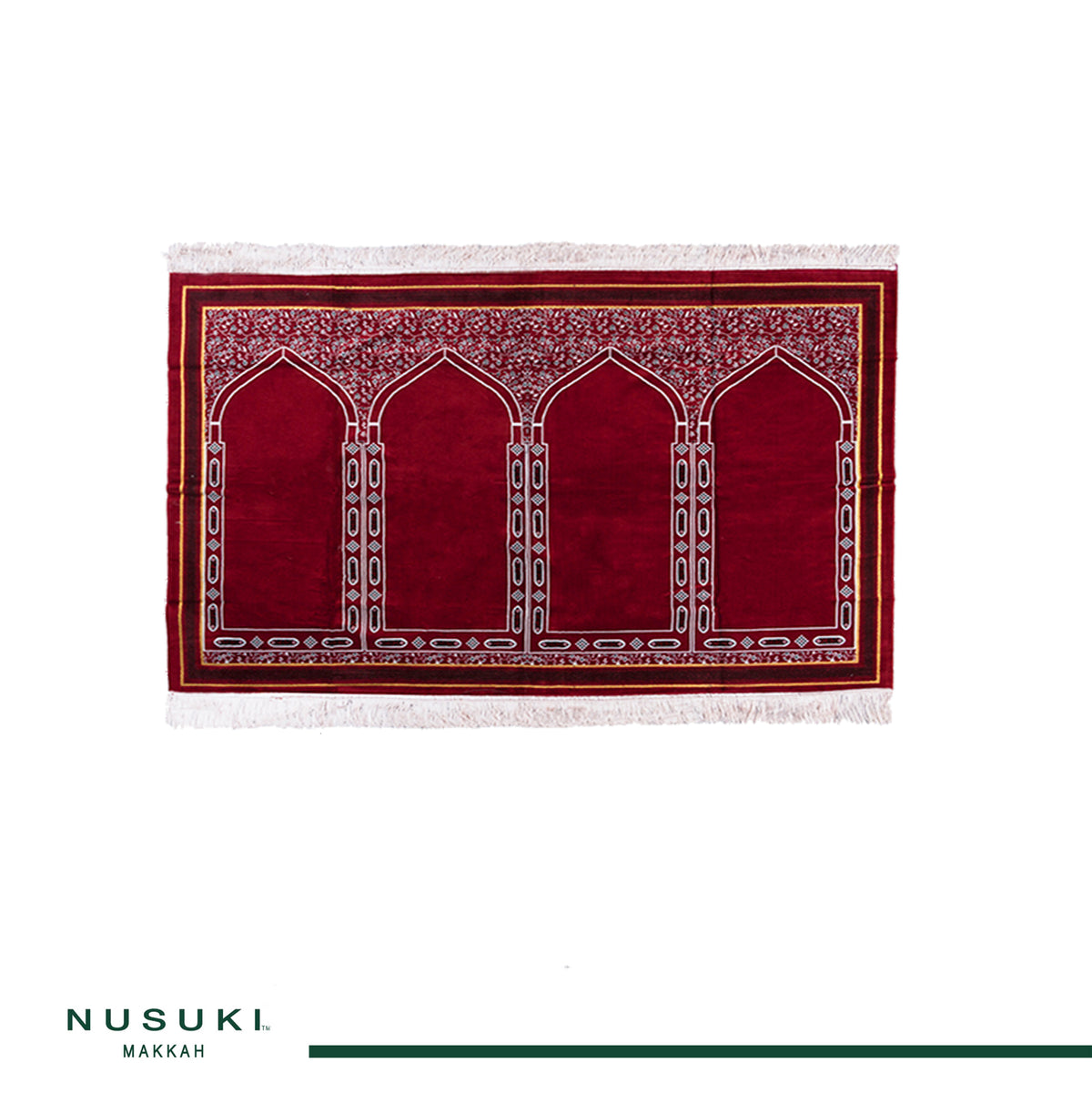 Musalla Rugs Musalla 1 Red - Budget Islamic Rug for congregational prayer at home o ...