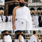 Nusuki Printed Ihram Belt with 3 zippered pockets and adjustable waist strap for Hajj and Umrah travel essentials