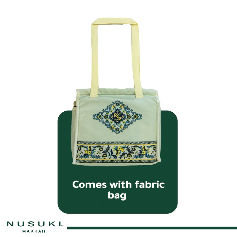 Rawdat Al-Haramain Prayer Mat with Handbag