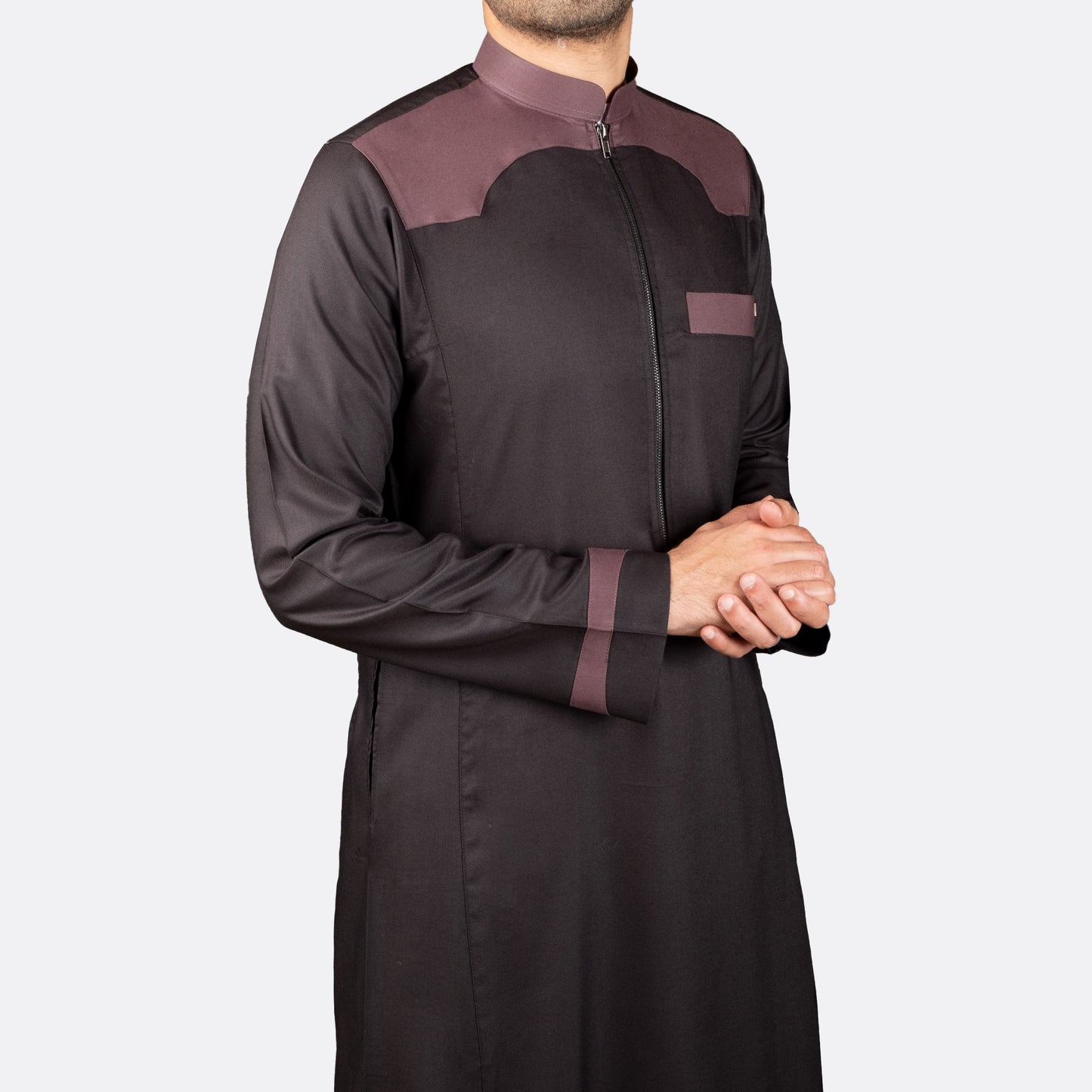 Modern Casual Thobe Black