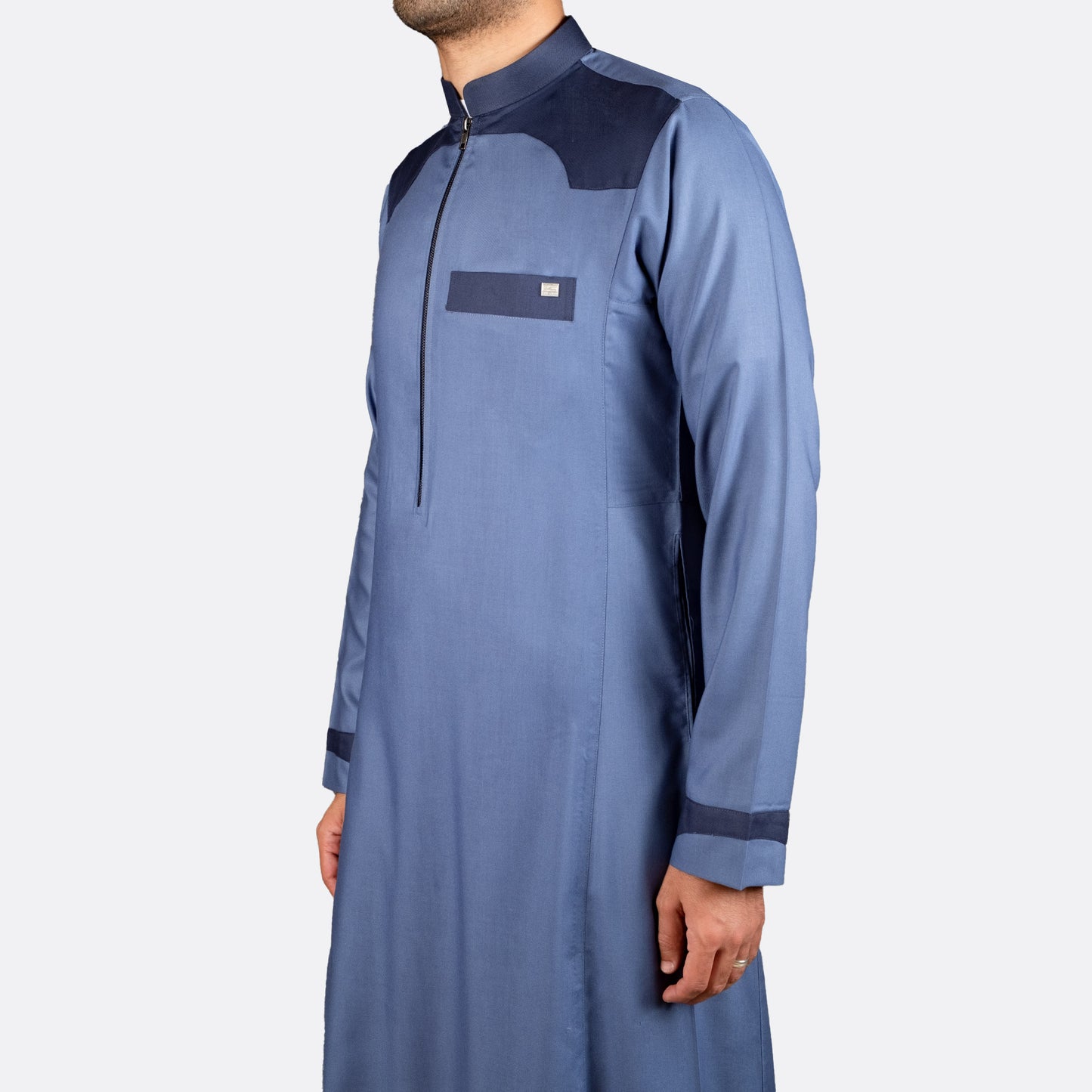 Modern Casual Thobe blue