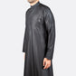 Modern Embroidery Thobe - Black