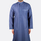 Modern Embroidery Thobe - Dark blue