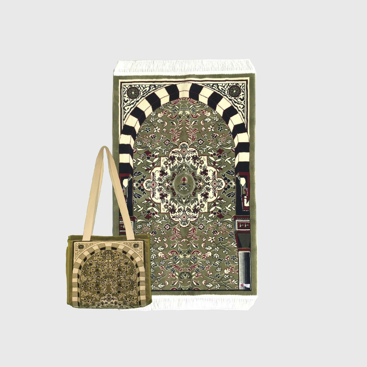 Riyadh Al Salihyen Prayer Mat with HandBag